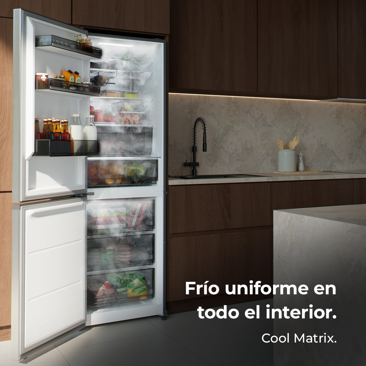 Bolero CoolMarket Combi 409 Inox E | Envío, instalación y retirada RAEE gratis – foto detalle 2